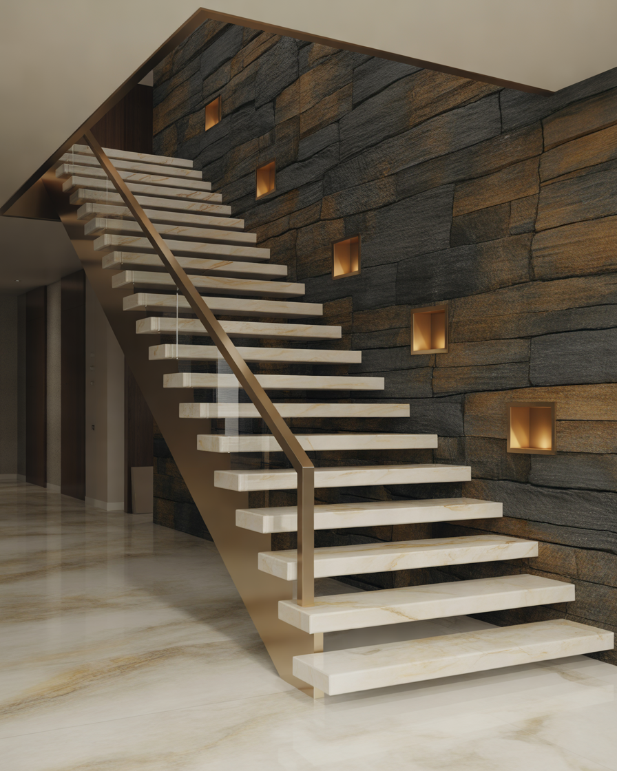 Stone-Accent-Wall-Design-for-a-Luxury-Staircase-Look