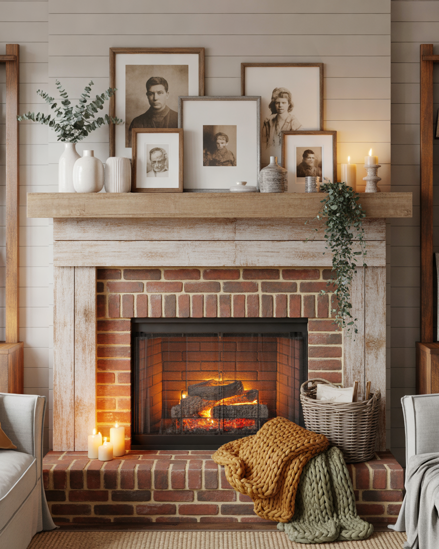 Style-Your-Fireplace-Mantel-With-a-Cozy-Farmhouse-Theme
