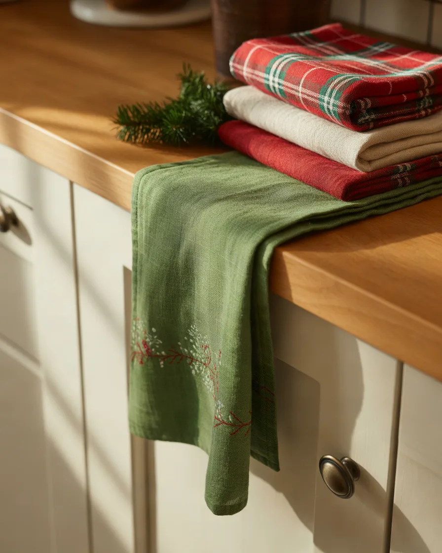 Switch-to-Christmas-Themed-Kitchen-Towels