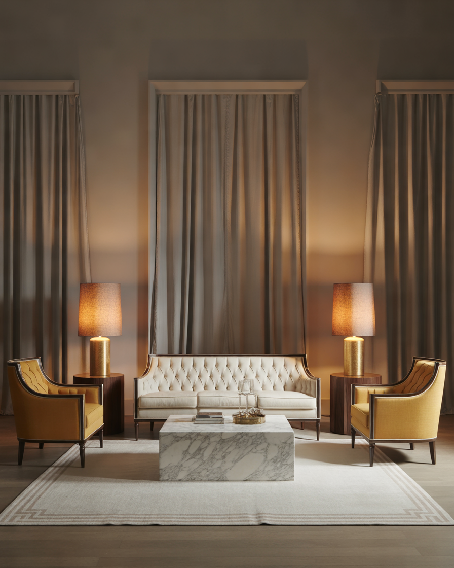 Symmetrical-Living-Room-Furniture-Arrangement-for-an-Elegant-Look