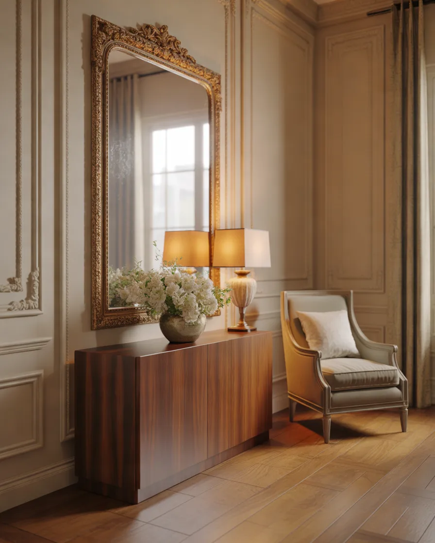 Use-Antique-Mirrors-to-Reflect-Light-and-Space