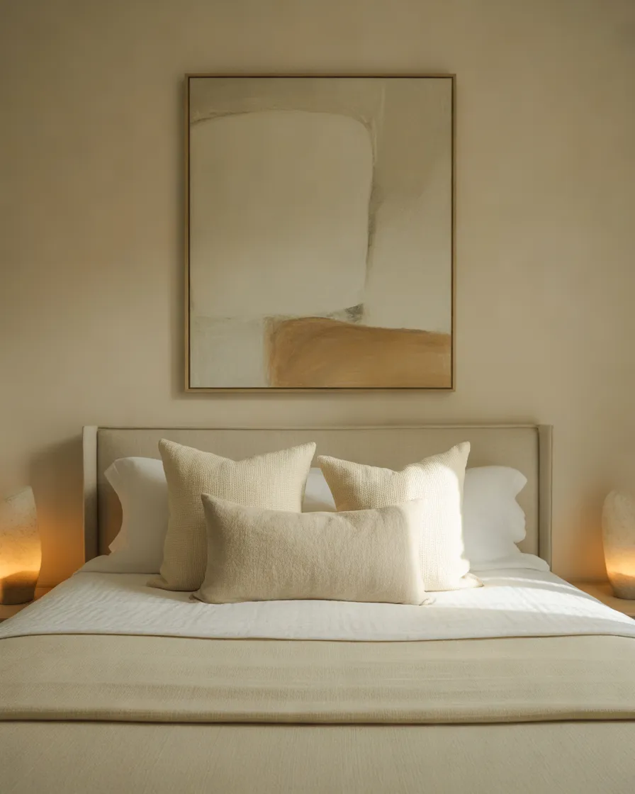 Use-Beige-Wall-Art-to-Create-a-Sophisticated-Focal-Point