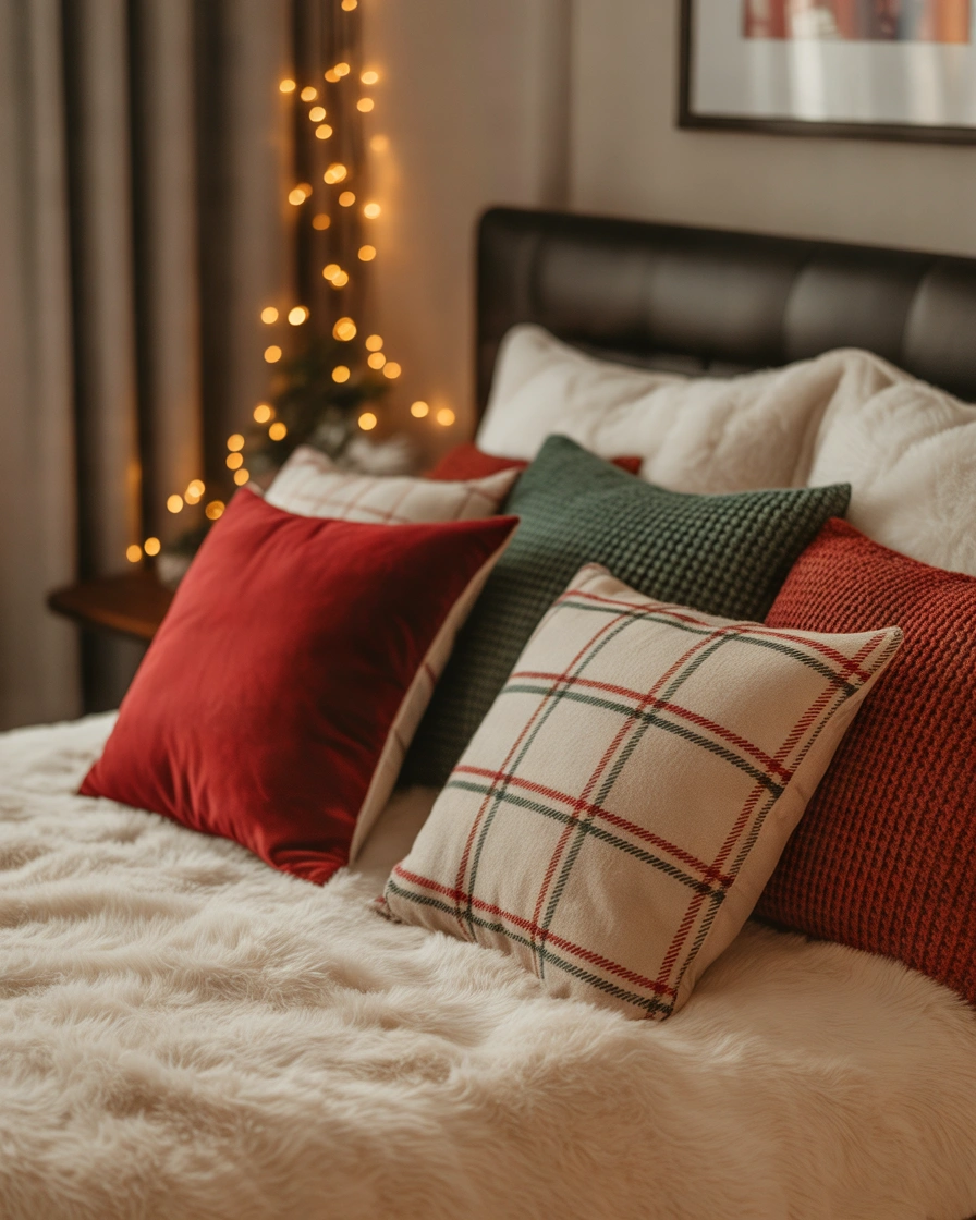 Use Christmas Throw Pillows for an Easy Update
