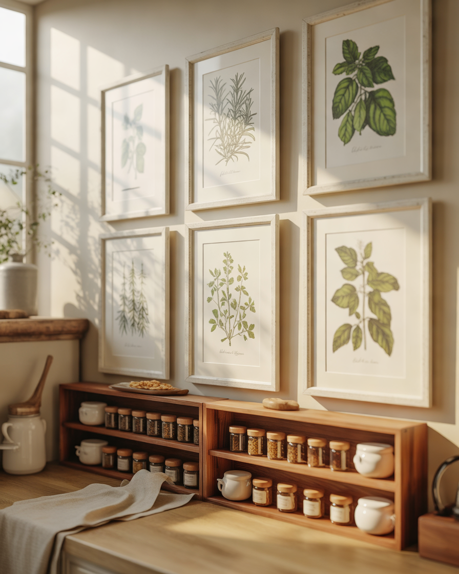 Use-Herb-and-Spice-Artwork-for-a-Natural-Kitchen-Theme