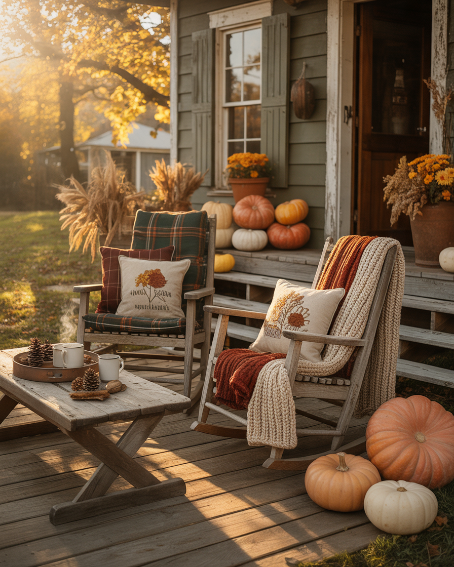 Use-Plaid-and-Cozy-Textiles-for-a-Warm-Autumn-Look