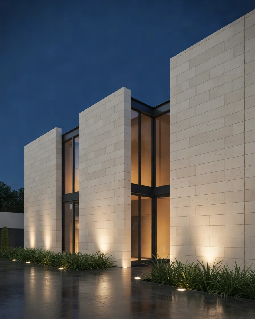 Use-Recessed-Ground-Lights-to-Highlight-Architecture