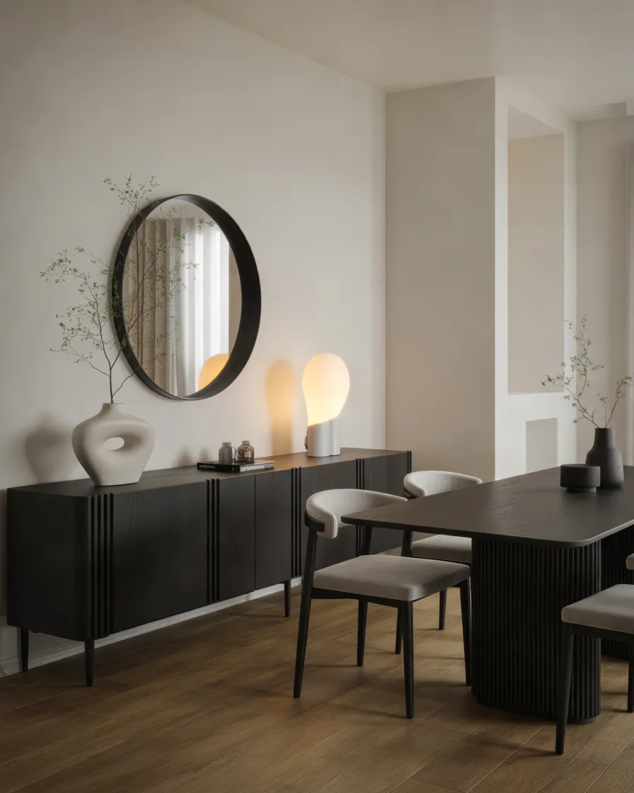 Use-a-Black-Sideboard-for-Stylish-Storage