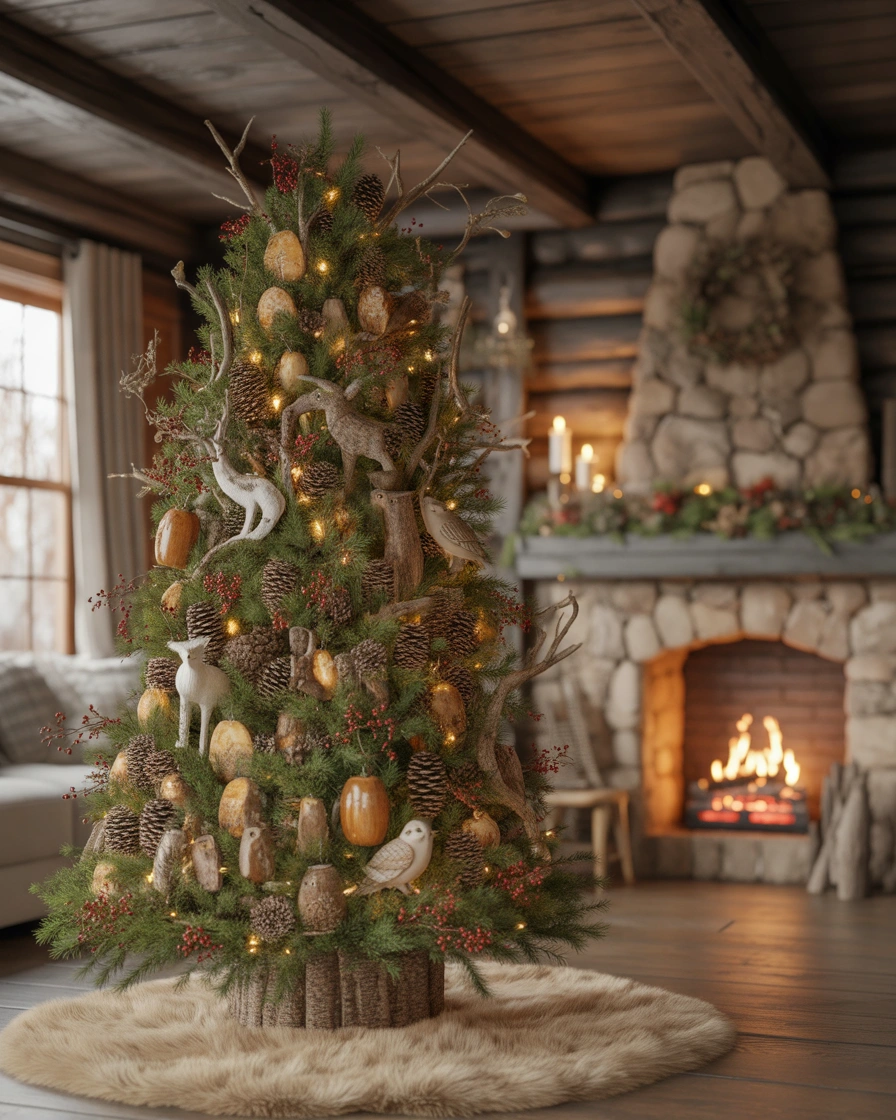 Woodland Farmhouse Christmas Tree